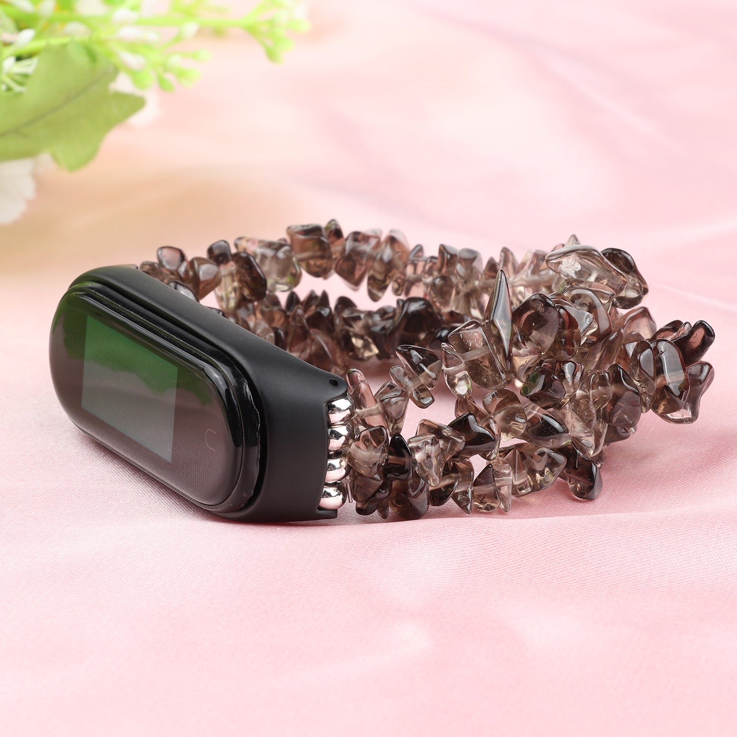 For Xiaomi Mi Band 3 4 Watch Strap Natural Stones Watch Band Replacement Wrist Band Bracelet For Xiaomi Mi Band 3 4 Watch Strap Natural Stones Watch Band Replacement Wrist Band Bracelet